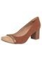 Scarpin Crysalis Salto Grosso Caramelo - Marca Crysalis