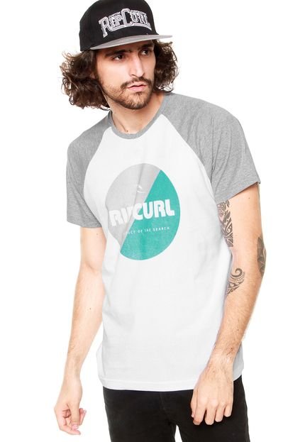 Camiseta Especial Rip Curl Fade Out Branca/Cinza - Marca Rip Curl