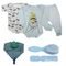 Kit 6Pç Roupinha De Bebê Barato Maternidade Presente Enxoval Azul - Marca Koala Baby