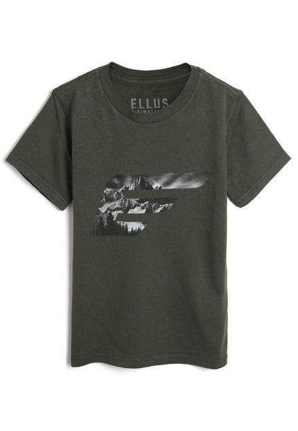 Camiseta Ellus Kids Infantil Logo Verde - Marca Ellus Kids