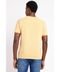 Camiseta Manga Curta Básica Bordado Amarelo Claro - Marca Aramis