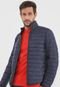 Jaqueta Puffer Tommy Hilfiger Gola Alta Azul-Marinho - Marca Tommy Hilfiger