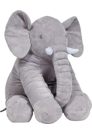 Almofada Elefante Gigante - Cinza Buba