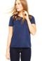 Blusa DAFITI ONTREND Renda Azul-Marinho - Marca DAFITI ONTREND