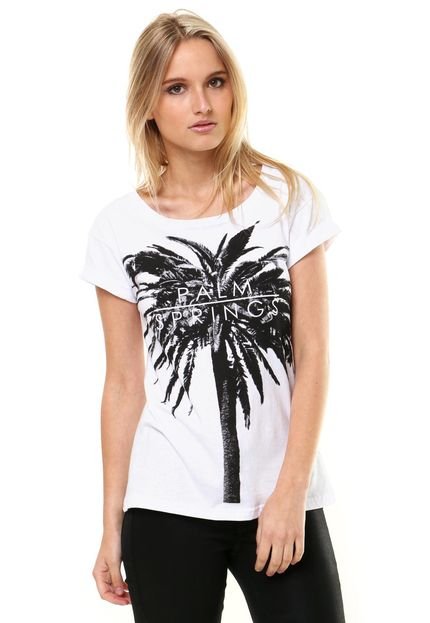 Camiseta FiveBlu Palm Branca - Marca FiveBlu