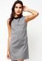 Vestido MNG Barcelona Pied Poule Branco - Marca MNG Barcelona