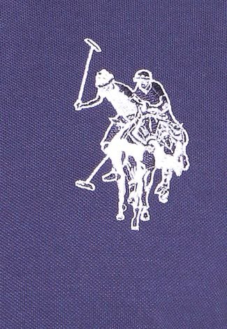 Camisa Polo U.S. Polo Logo Azul-marinho