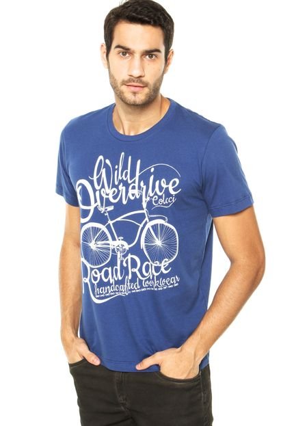 Camiseta Colcci Bike Azul - Marca Colcci