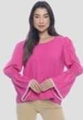 Blusa Flare com Elástico B’Bonnie Caroline Pink - Marca B'Bonnie