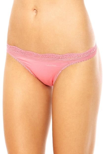 Calcinha Calvin Klein Underwear Tanga Modal Rosa - Marca Calvin Klein Underwear