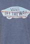 Camiseta Vans Otw Logo Fill Rockway Stri Azul - Marca Vans