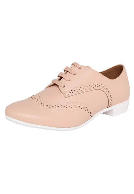 Oxford Vizzano Wingtip Nude - Marca Vizzano