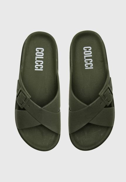 Chinelo Slide Colcci Tiras Verde - Marca Colcci