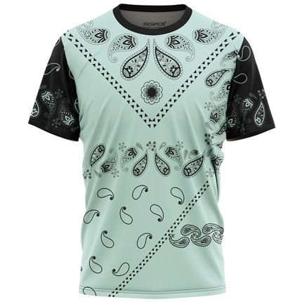 Camiseta Masculina Bandana Gang Ornament Paisley Md01 - Marca Over Fame