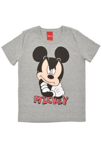 Camiseta Cativa Disney Mickey Cinza
