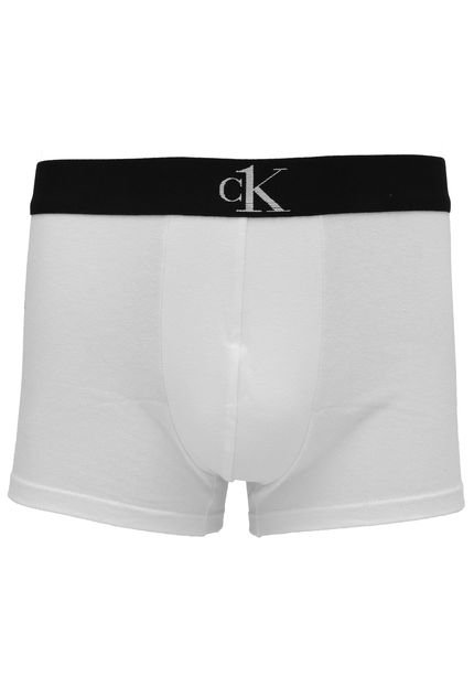 Cueca Calvin Klein Underwear Boxer Lettering Branca - Marca Calvin Klein Underwear