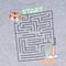 Camiseta Infantil Faraeli Manga Curta Labirinto Cinza - Marca Faraeli