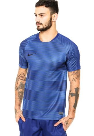 Camiseta Nike Listrada Azul