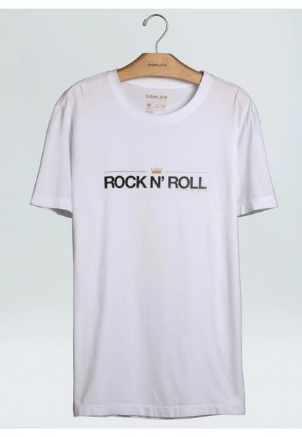 T–shirt Vintage Rock N Roll Rj Rock Series Osklen - Branco - Marca Osklen