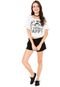 Blusa Groovy Forever Stamp Happy Branca/Cinza - Marca Groovy Forever