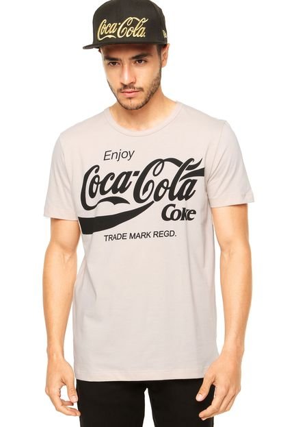 Camiseta Coca-Cola Jeans Enjoy Bege - Marca Coca-Cola Jeans