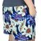 Short Estampado Tactel Elastano Extra Grande Plus Size floral  Azul - Marca Butu Biru