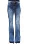 Calça Jeans Mix Jeans Flare Estonada Azul - Marca Mix Jeans