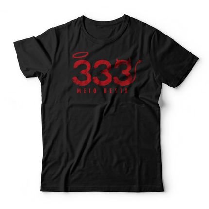 Camiseta 333 Meio Besta - Preto - Marca Studio Geek 