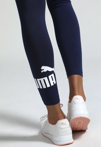 Legging Puma Logo Azul-Marinho - Compre Agora