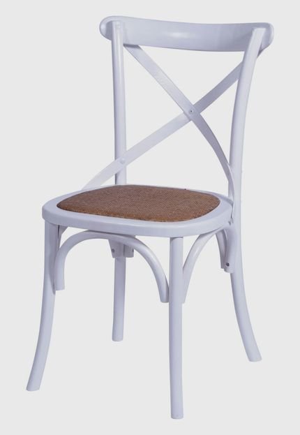 Cadeira Cross Madeira Branco OR Design - Marca Ór Design
