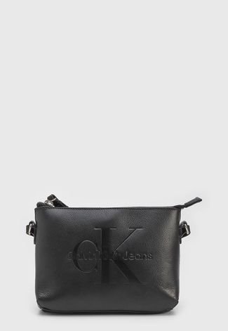 Bolsa Calvin Klein Logo Preta - Compre Agora