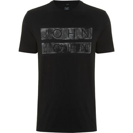 Camiseta John John Regular Plate In24 Preto Masculino - Marca John John