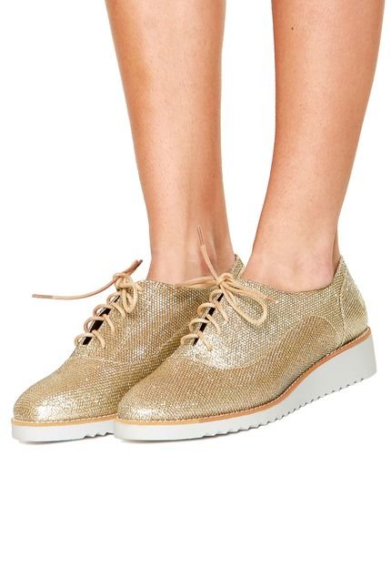 Oxford DAFITI SHOES Flatform Cinza - Marca DAFITI SHOES