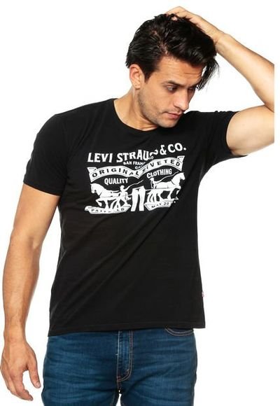 Camiseta Negra Levis Compra Ahora | Dafiti
