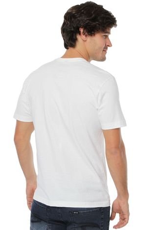 Camiseta Tropical Brasil Estampada Off-White