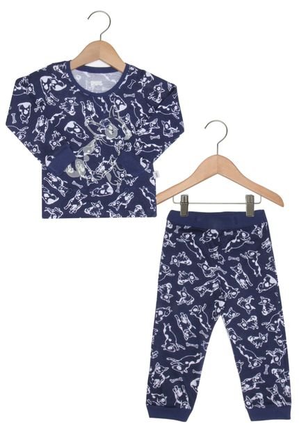 Pijama PUC Longo Menino Azul - Marca PUC
