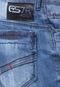 Bermuda Jeans Gangster Estonada Azul - Marca Gangster
