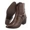 Bota em Couro Western Texana Cano Curto Bico Fino Country Feminina Chocolate Rado Shoes - Marca RADO SHOES