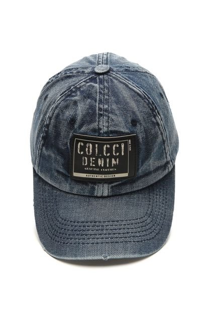 Boné Jeans Colcci Strapback Tag Azul - Marca Colcci