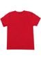 Camiseta Cativa Kids Menino Frontal Vermelha - Marca Cativa Kids