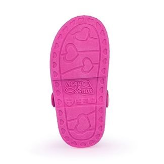 Sandália Babuche Premium Kids Menina Borboleta Colorida Pink Com Glitter Mar&Cor