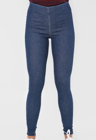 Legging Malwee Efeito Jeans Azul - Compre Agora
