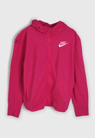 Jaqueta Nike Infantil Fz Jersey Rosa