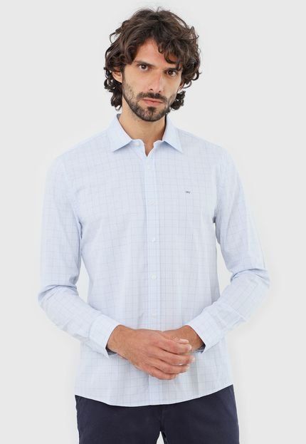 Camisa Calvin Klein Jeans Slim Xadrez Azul - Marca Calvin Klein Jeans