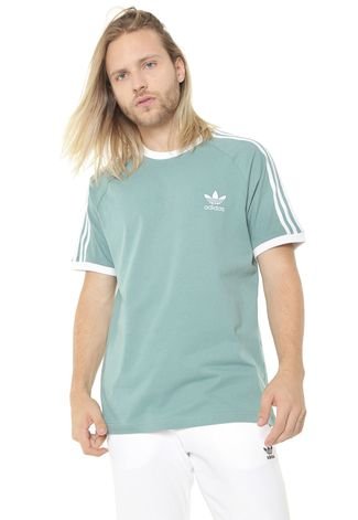 Camiseta Originals ADICOLOR 3 Stripes Verde - Compre Agora | Kanui Brasil