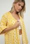 Kimono Hering Estampado Amarelo - Marca Hering