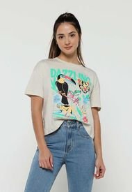 Camiseta Beige-Multicolor Mattelsa	