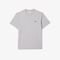 Camiseta Clássica de Algodão com Ajuste Regular Cinza - Marca Lacoste