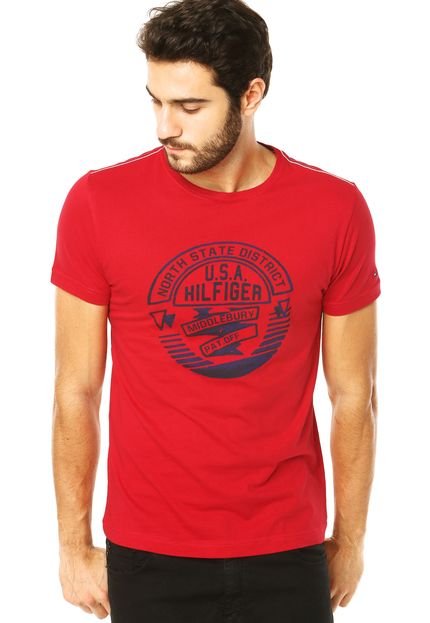 Camiseta Tommy Hilfiger Vermelho - Marca Tommy Hilfiger