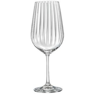 Taça de Vinho e Água Cristal 550ml Com Titânio Dream 1 peça - Haus Concept